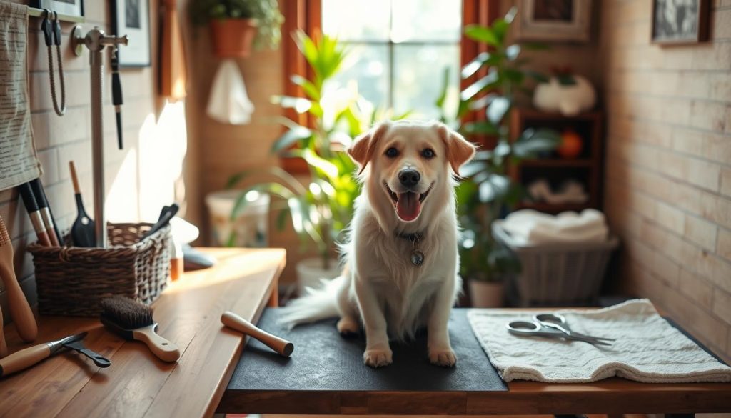 at-home pet grooming